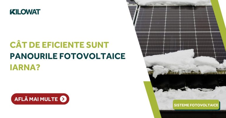 Ce eficiență au panourile fotovoltaice iarna?