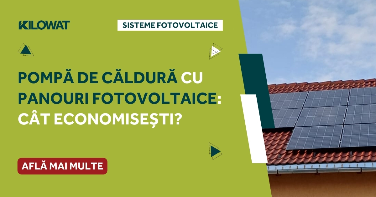 Pompa de caldura cu panouri fotovoltaice - cat poti economisi?