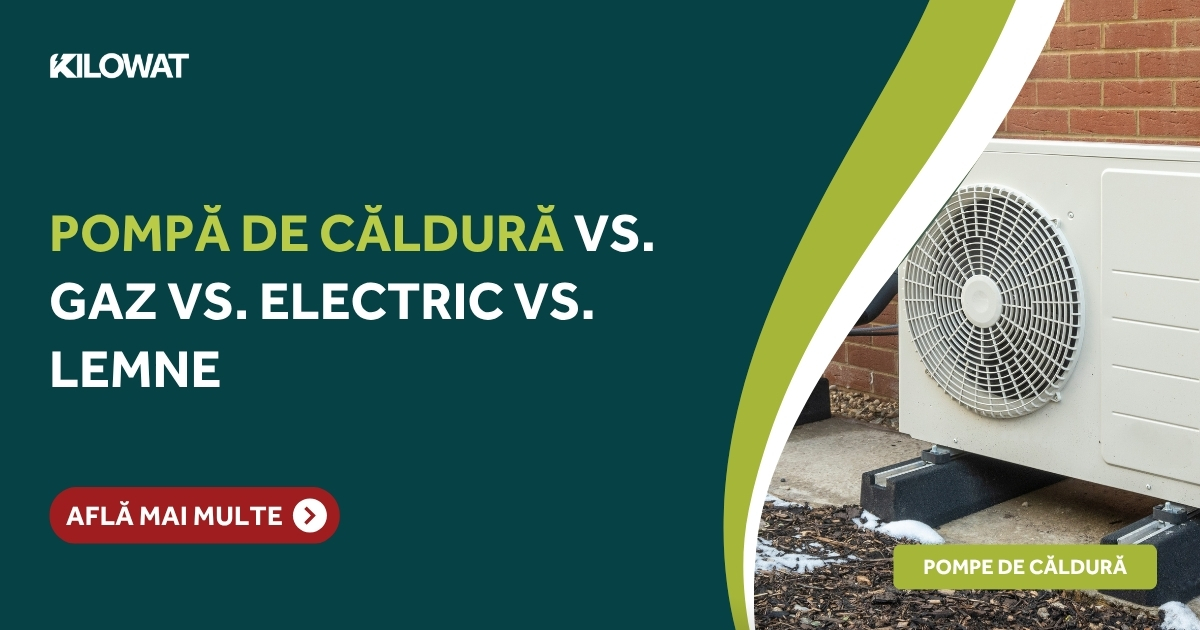 Pompă de căldură vs. gaz vs. electric vs. lemne - ce sa alegi?