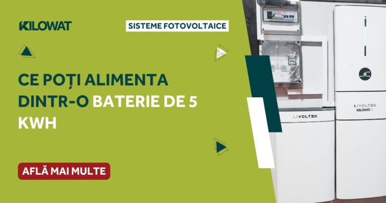 Ce poți alimenta dintr-o baterie de 5 kWh