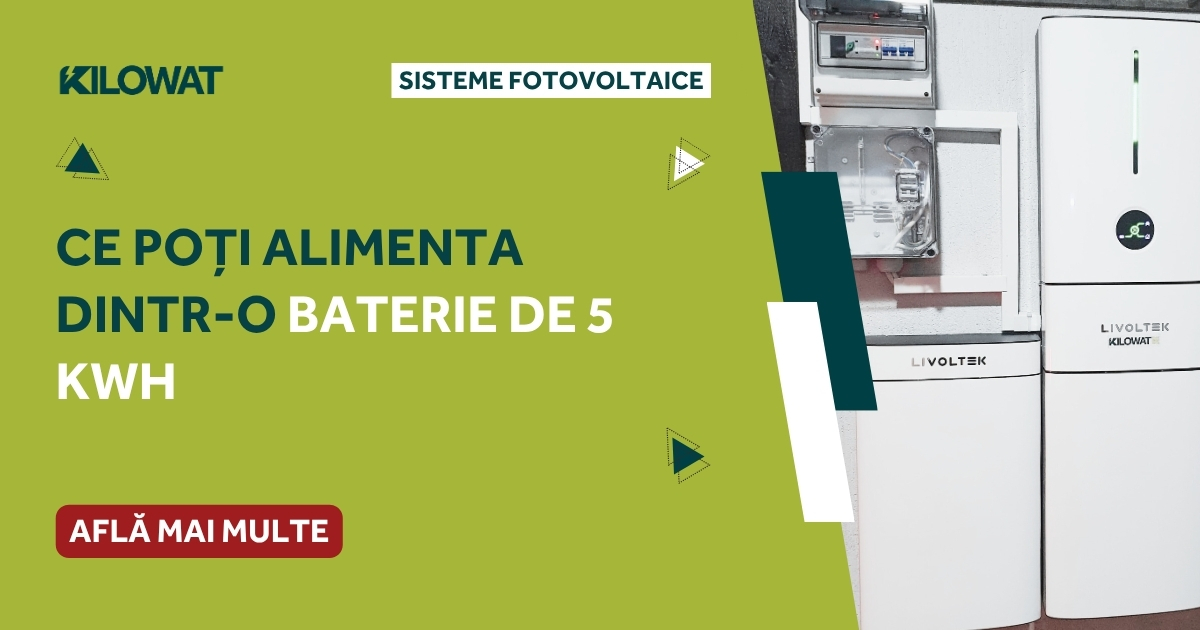Ce poți alimenta dintr-o baterie de 5 kWh
